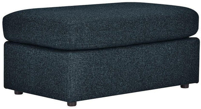 Ottoman For Home Furniture Modern Design Upholstery Fabric Foot Rest for Office for living Room, Bedroom- Dark Navy Blue