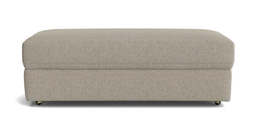Ottoman For Home Furniture Modern Design Upholstery Fabric Foot Rest for Office for living Room, Bedroom - Light Grey