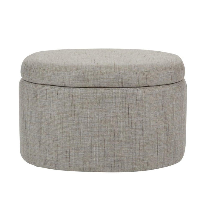 Ottoman For Home Furniture Modern Design Upholstery Fabric Foot Rest for Office for living Room - Light Grey
