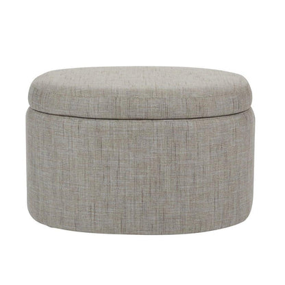 Ottoman For Home Furniture Modern Design Upholstery Fabric Foot Rest for Office for living Room - Light Grey