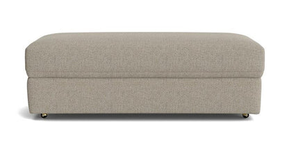 Ottoman For Home Furniture Modern Design Upholstery Fabric Foot Rest for Office for living Room, Bedroom - Light Grey