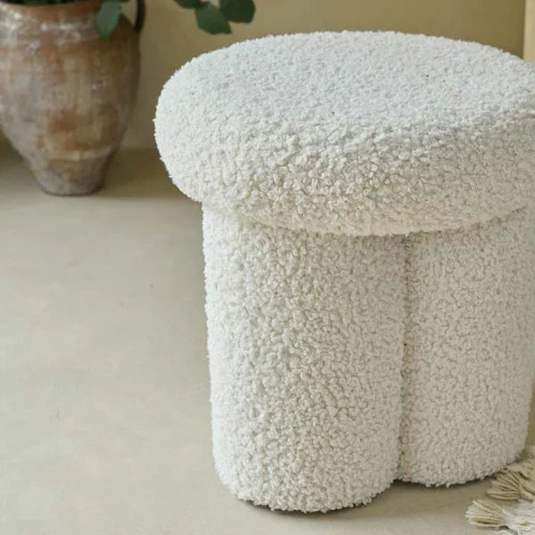 Ottoman For Home with Plush Pouffe for Elegant Interiors, Decorative Accent for Living Room