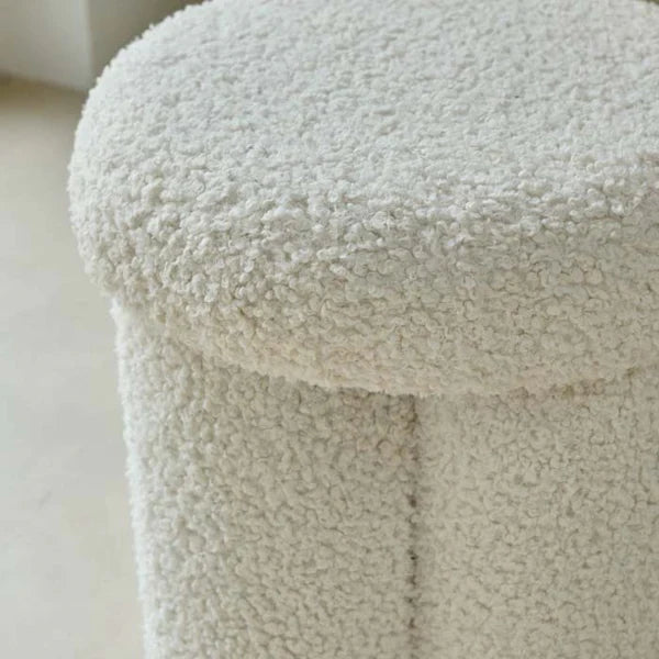 Ottoman For Home with Plush Pouffe for Elegant Interiors, Decorative Accent for Living Room