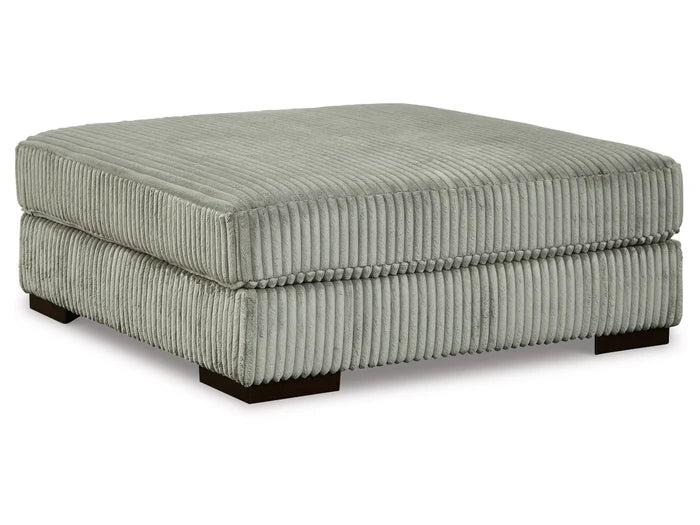 Ottoman – Polyester, Large Cushioned Seat with Solid Wood Frame – Perfect for Living Room