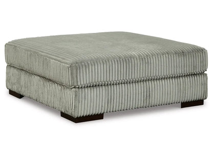 Ottoman – Polyester, Large Cushioned Seat with Solid Wood Frame – Perfect for Living Room