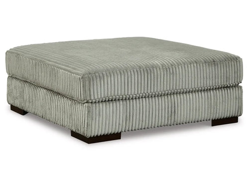 Ottoman – Polyester, Large Cushioned Seat with Solid Wood Frame – Perfect for Living Room