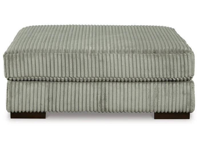 Ottoman – Polyester, Large Cushioned Seat with Solid Wood Frame – Perfect for Living Room