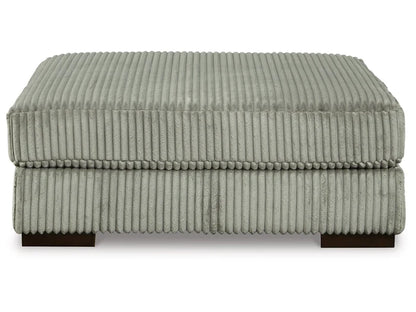 Ottoman – Polyester, Large Cushioned Seat with Solid Wood Frame – Perfect for Living Room