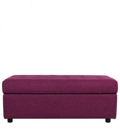 Ottoman with Faux Leather Upholstery, Elegant Bun Feet, Stylish Accent and hidden storage