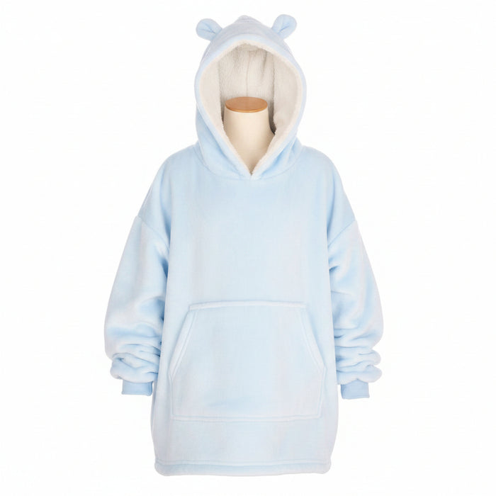 Oversized Plush Hoodie - Sky Blue (3-6yrs) (PK4) 18C999