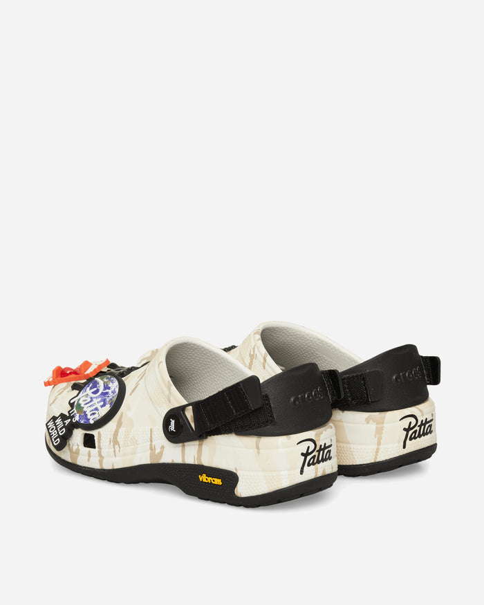 Crocs Patta X Crocs Classic Clog White Sandals and Slides Sandals and Mules 212487 ALWH