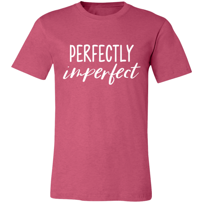 Perfectly Imperfect graphic t-shirt in Heather Raspberry