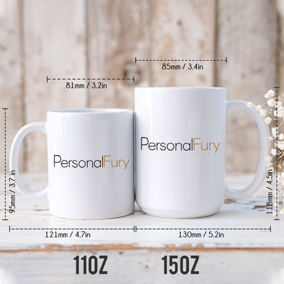 Personalized Dog Mom Dog Dad Coffee Mug - The reason I wake up every morning peeking, Custom coffee cup gift for dog lovers