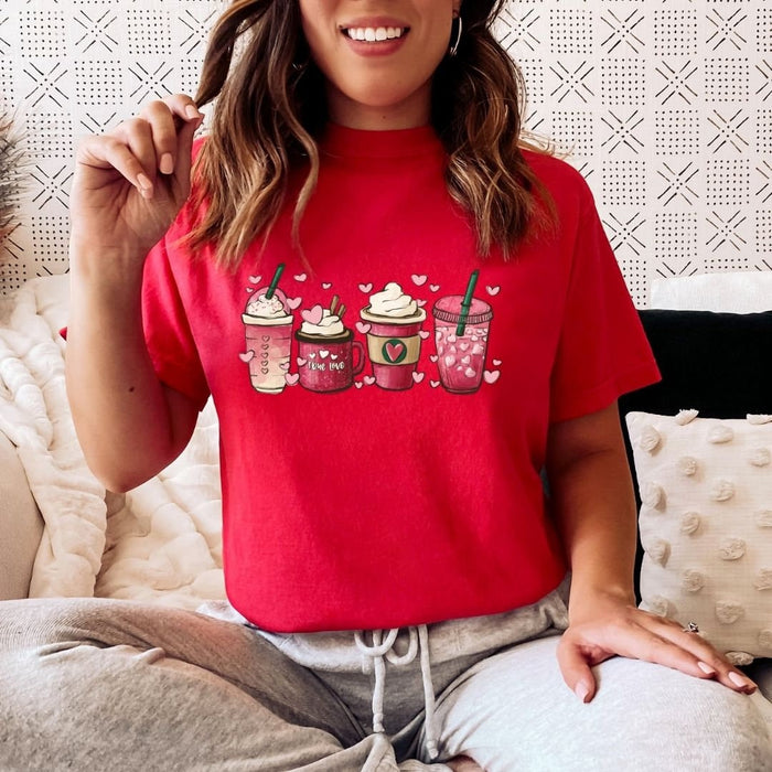 Pink Valentine Cups T-Shirt