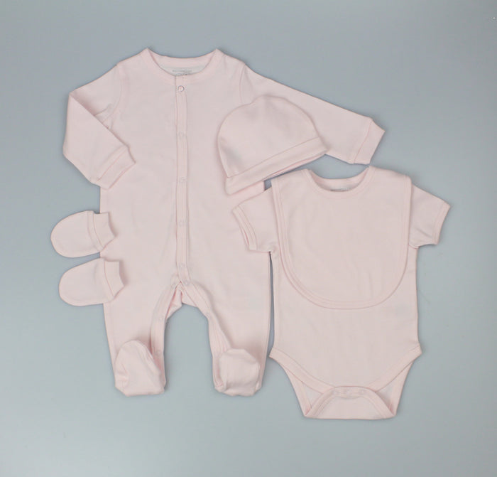Plain Mesh Bag Gift Sets - Pink (PK6) (0-9m) H13732