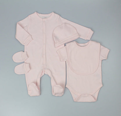 Plain Mesh Bag Gift Sets - Pink (PK6) (0-9m) H13732