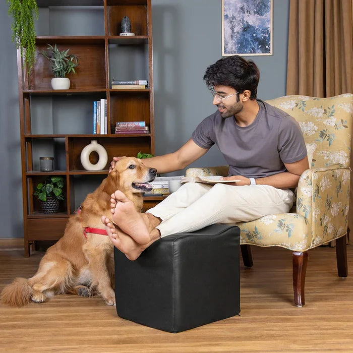 Pouffe for Home with Space Saving Furniture, Decorative Accent for Living Room