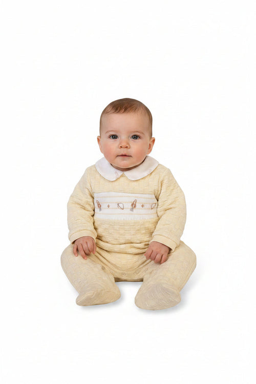 Premature Baby Boys All-In-One with Smocking - Space (3-8lbs) (PK6)  PB-20-731
