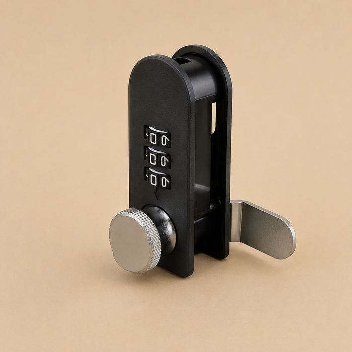 Premium 3-Digit Combination Cam Lock with Key Override for Office Table, Drawer, Cabinet & Storage Units