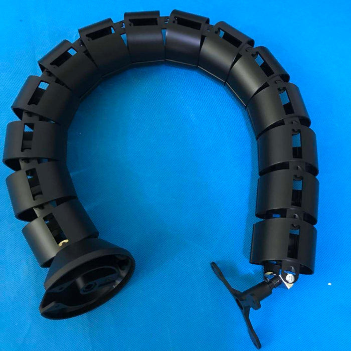 Premium Flexible Cable Management Spine for Tables - Under-Desk Vertebrae Cord Organizer for Sit-Stand Workstations.