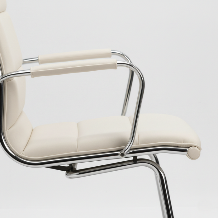 Premium Leatherette Upholstered Office Visitor Chair – Perfect for Waiting & Office Environment