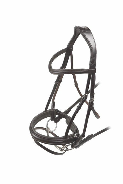 RAPIDA Dressage Bridle with Flash - Black - Cob