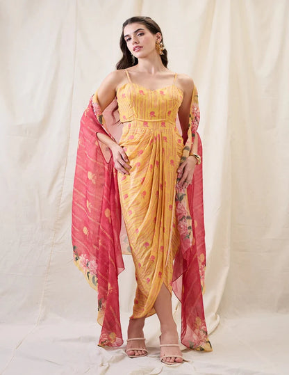 Ravya drape dress