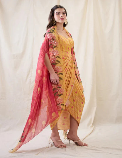 Ravya drape dress
