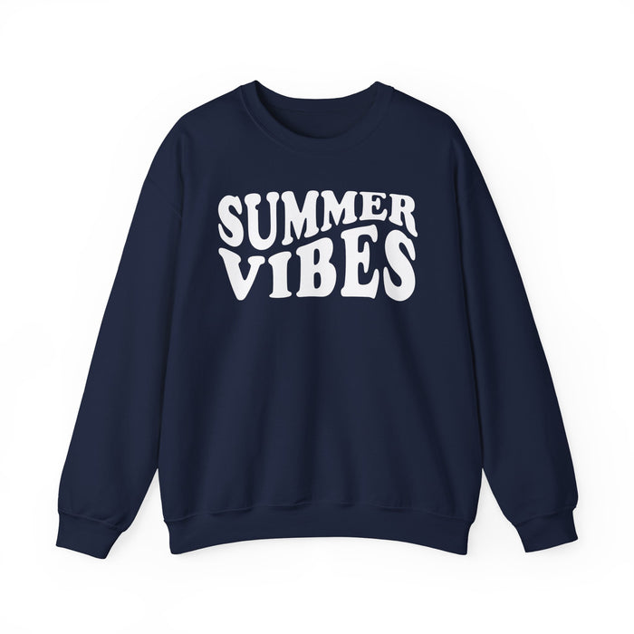 Retro Summer Vibes crewneck sweatshirt in Navy