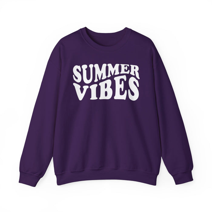 Retro Summer Vibes crewneck sweatshirt in Purple
