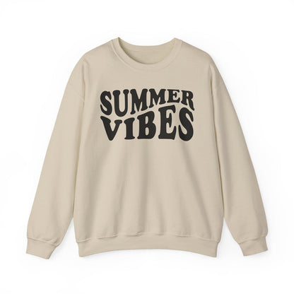 Retro Summer Vibes crewneck sweatshirt in Sand