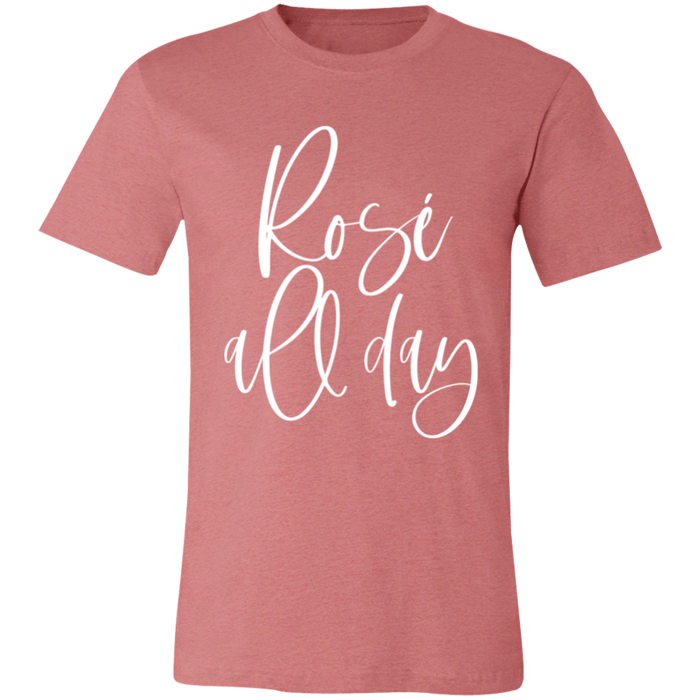 Rosé All Day graphic t-shirt in Heather Mauve