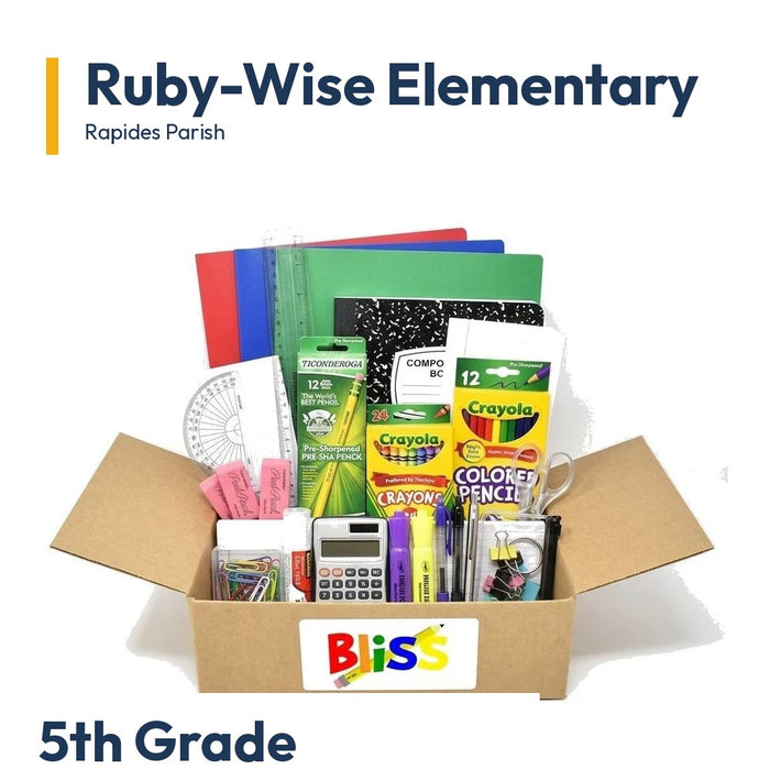 Ruby-Wise Elementary 5th Grade School Supply Kit