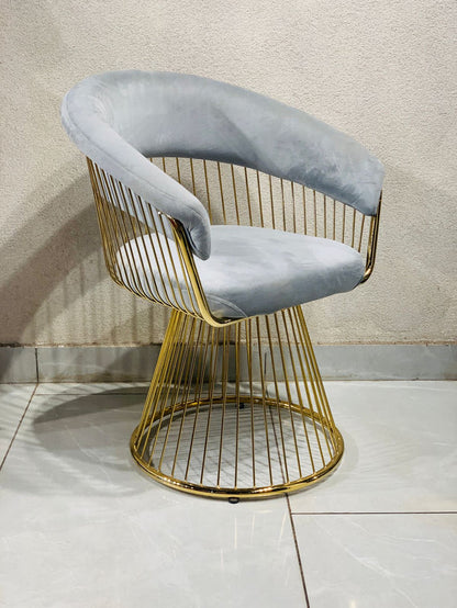 Salon Lounge Chair with Metal Frame and Base Velvet Upholstery Better Comfort, Elegant Design, and Ultimate Relaxation