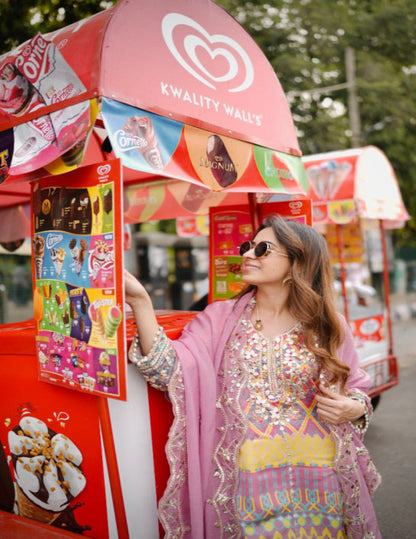 SCOOPs Pink Kurta Set