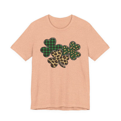 Shamrocks Plaid and Leopard T-Shirt