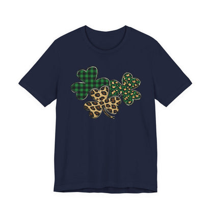 Shamrocks Plaid and Leopard T-Shirt