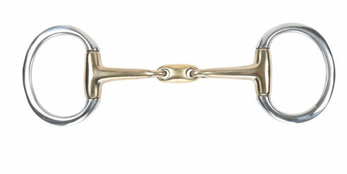 Shires Brass Alloy Flat Ring Lozenge Eggbutt - Brass - 4.5
