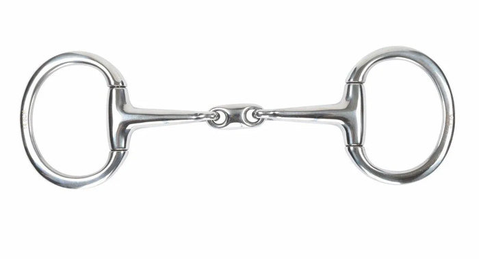 Shires Flat Ring Eggbutt with Lozenge - Stainless Steel - 4.5