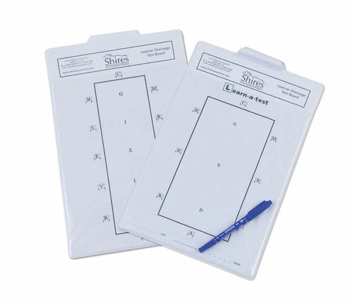 Shires Learner Dressage Test Board - White -