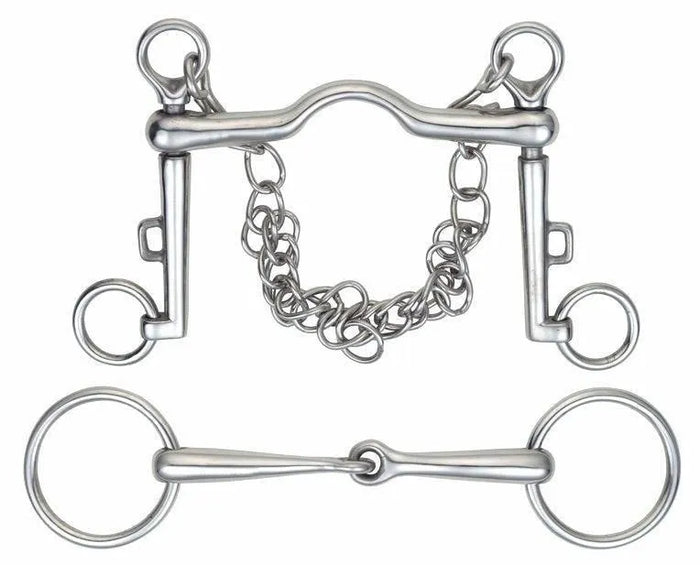 Shires Port Mouth Weymouth Set - Stainless Steel - 4.5