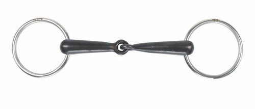 Shires Sweet Iron Hollow Mouth Loose Ring Bit - Black Sweet Iorn - 4.5