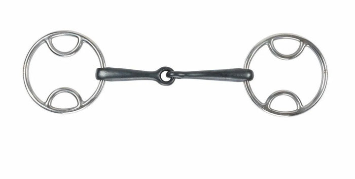 Shires Sweet Iron Jointed Bevel Bit - Black Sweet Iorn - 4.5