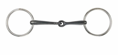 Shires Sweet Iron Jointed Loose Ring Bit - Black Sweet Iorn - 4.5