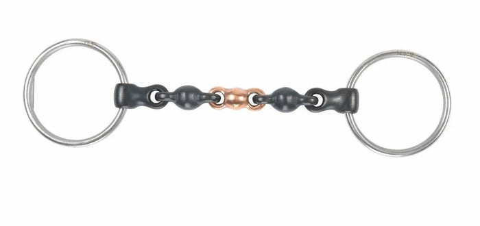 Shires Sweet Iron Loose Ring Waterford - Black Sweet Iorn - 4.5