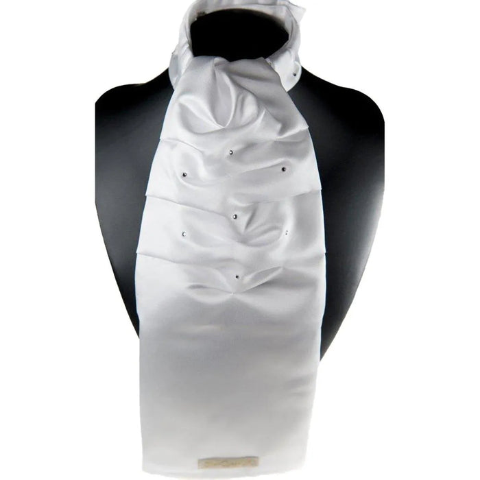Showquest Stock Countess Ready Tied C/W Crystals - White -