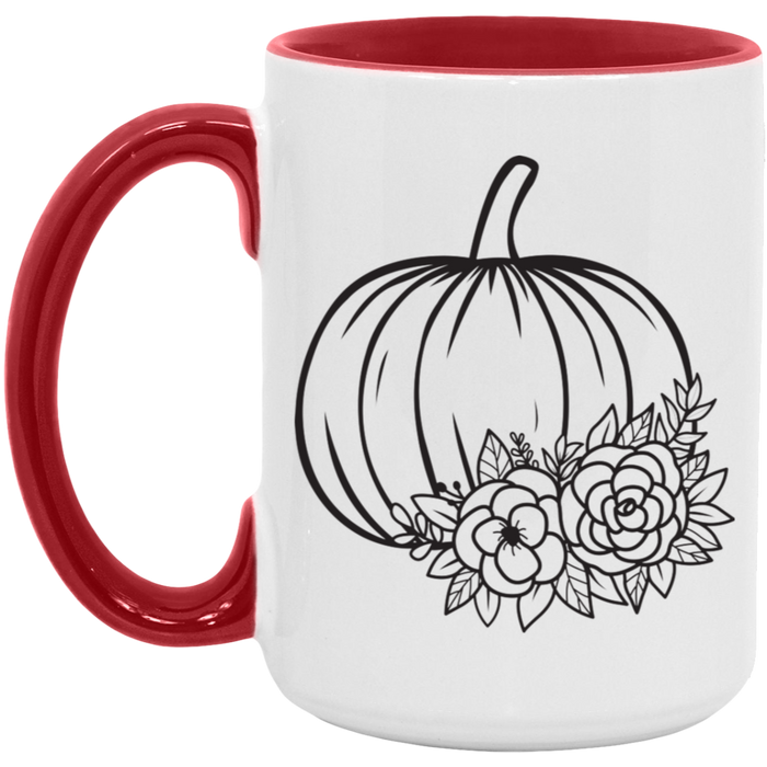 Simple Pumpkin ceramic coffee mug, product photo 2