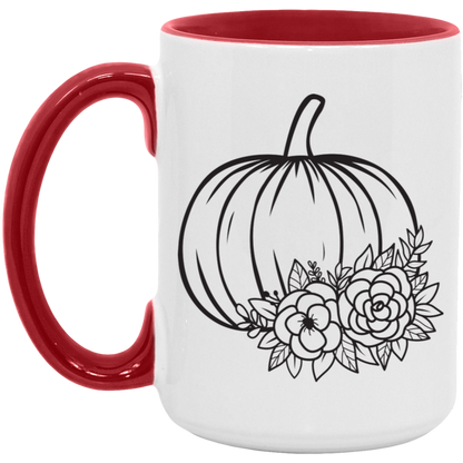Simple Pumpkin ceramic coffee mug, product photo 2