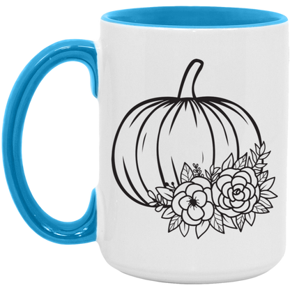 Simple Pumpkin ceramic coffee mug, product photo 3