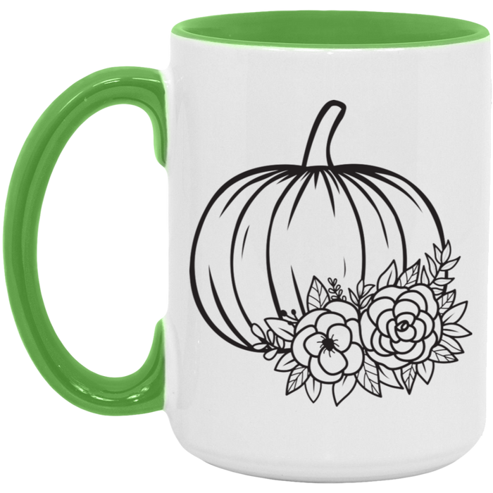 Simple Pumpkin ceramic coffee mug, product photo 4